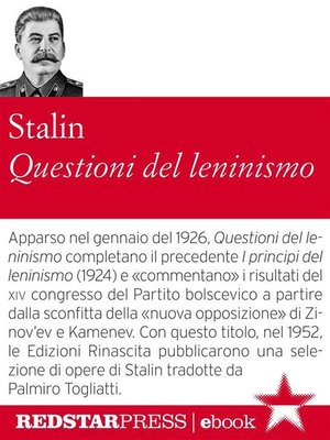 cover image of Questioni del leninismo